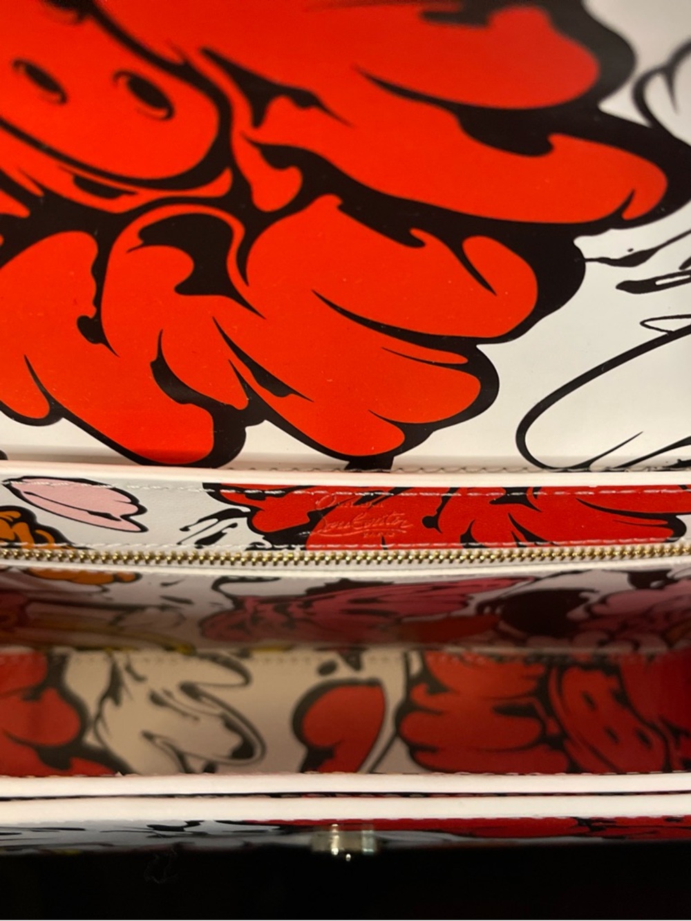 NWT Christian Louboutin Ruby 54 Floral Print Crossbody Bag - Picture 6 of 10